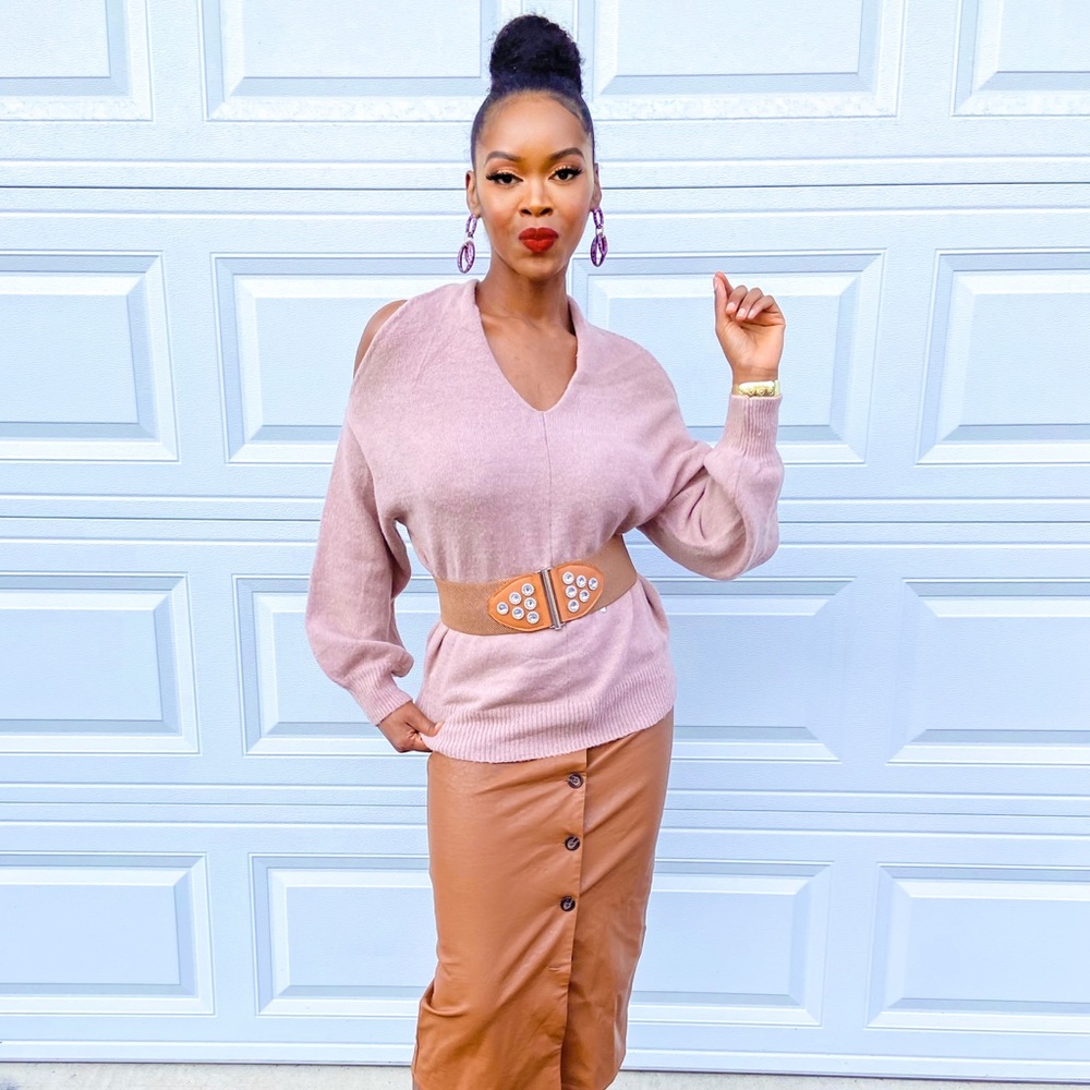 Multi-style sweater (Mocha) - Picture 3 of 4